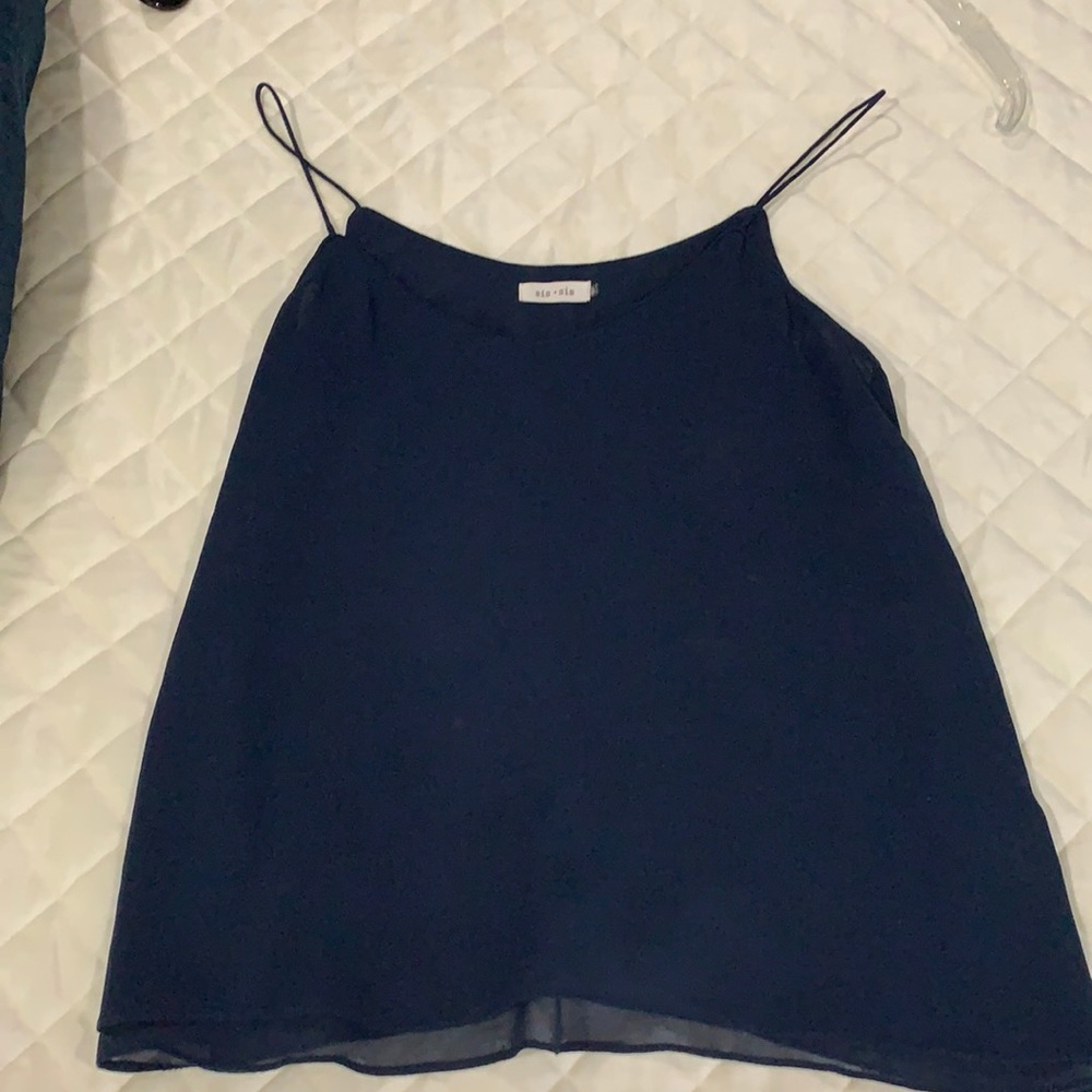 Navy tank top